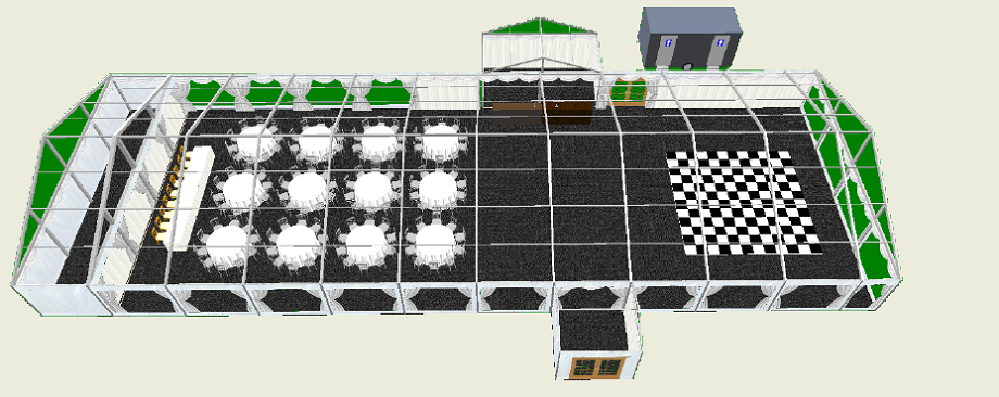 3D Plan of Marquee Design