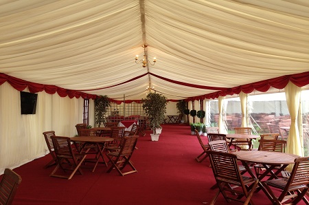 Marquee at a show ground